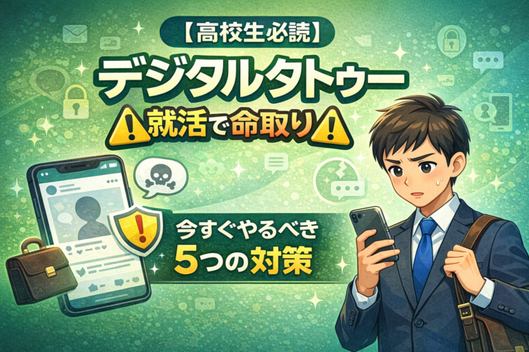 デジタルタトゥーと就活｜高校生が今すぐやる5つの対策