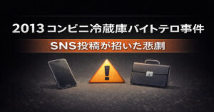 2013年コンビニ冷蔵庫バイトテロ事件 SNS投稿が招いた悲劇を解説