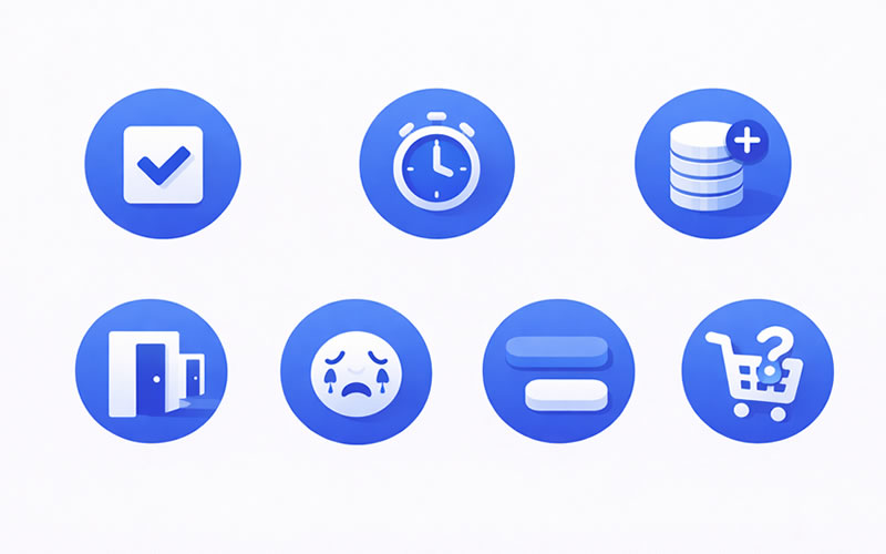 ダークパターンの代表的な7つの手口を図解したインフォグラフィック