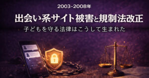 2003-2008年出会い系サイト被害と規制法改正 子どもを守る法律が生まれた経緯と教訓