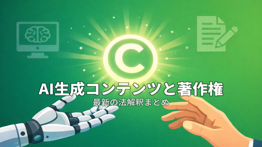 AI生成コンテンツと著作権のアイキャッチ画像