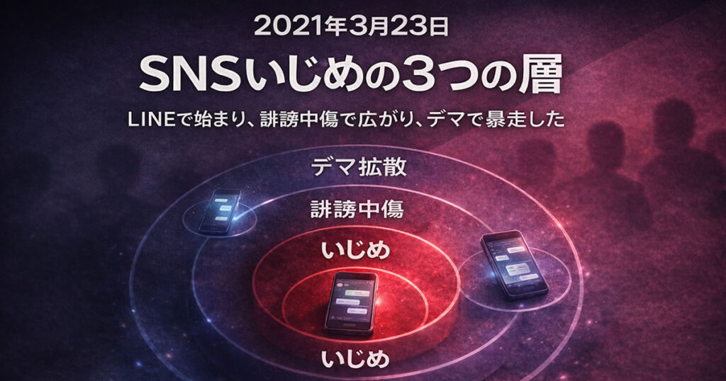 川いじめ事件 SNSいじめの3つの層 LINEでの画像強要から誹謗中傷・デマ拡散まで