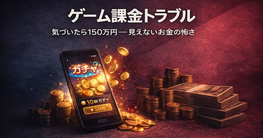 オンラインゲーム課金トラブル 気づいたら150万円 見えないお金の怖さ