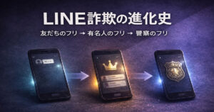LINE詐欺の進化史 友だちのフリから有名人のフリ、警察のフリへと進化する手口の変遷