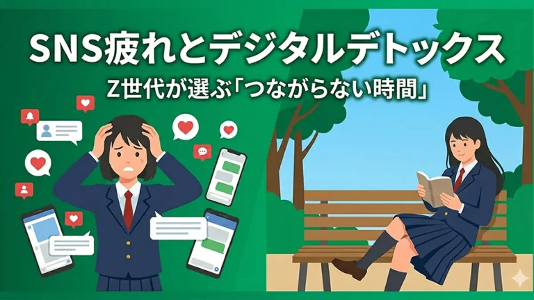 【高校生向け】SNS疲れとアテンション・デトックス ― Z世代が「つながらない時間」を選ぶ理由