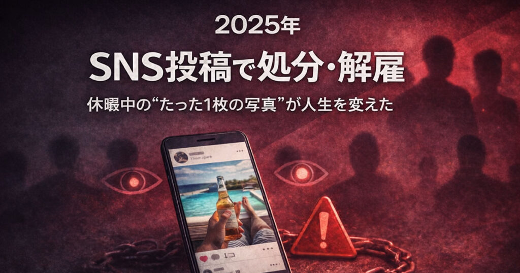 NS投稿で処分・解雇 休暇中のたった1枚の写真が人生を変えた事例集