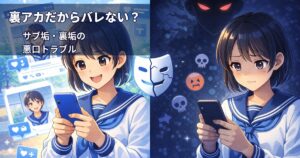【中学生向け】「裏アカだからバレない」は大間違い！ サブ垢・裏垢の悪口が引き起こすトラブル