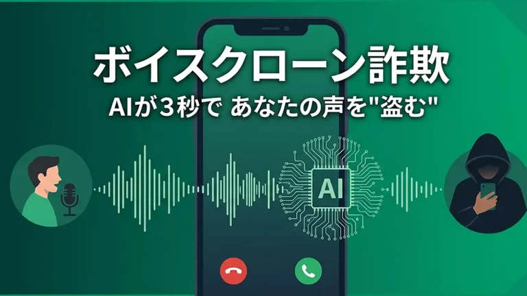 ボイスクローン詐欺 ― AIがたった3秒であなたの声を「盗む」時代