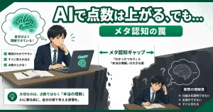 AIで点数は上がる。でも「自分の力」は伸びている？ ── メタ認知の罠