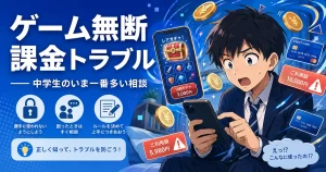 「無料のはずだったのに55万円」── ゲーム課金トラブルが、いま中学生に最も多い相談