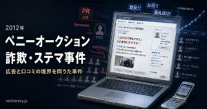2012年ペニーオークション詐欺・ステマ事件 隠された広告と詐欺サイトの構造