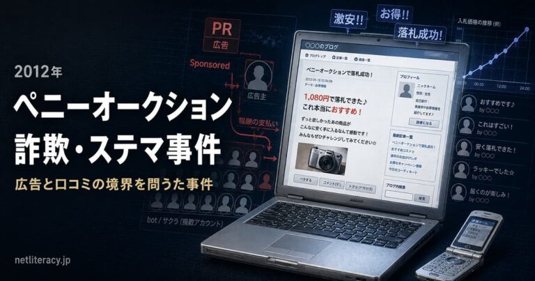 2012年 ペニーオークション詐欺・ステマ事件
