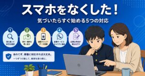 スマホをなくした！気づいたらすぐ始める5つの対応