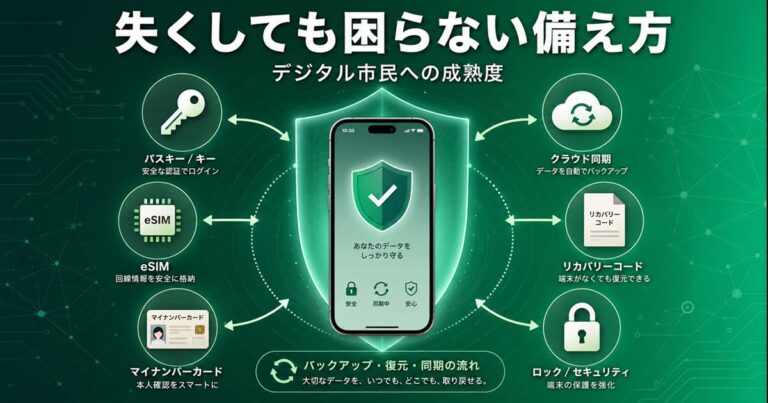 スマホを失くしても困らない人は、何を備えているのか